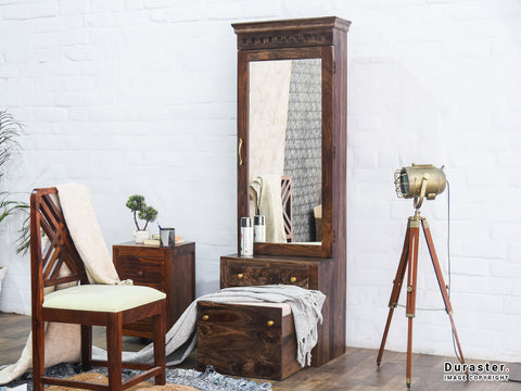 Duraster Gangaur Solid Wood Dressing Table #1