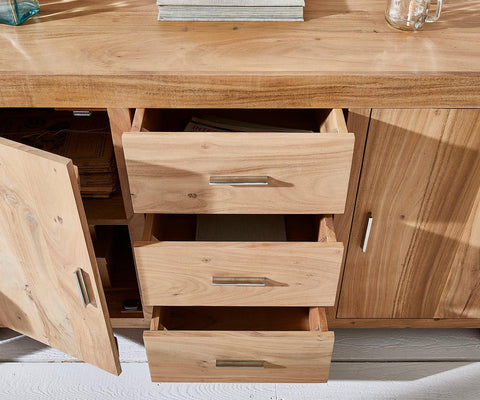 Elementary Simple Acacia wood Sideboard #4 - Duraster 