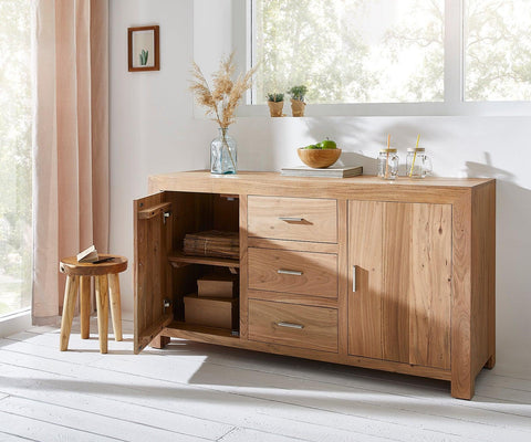 Elementary Simple Acacia wood Sideboard #4 - Duraster 