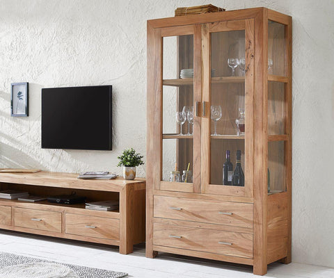 Elementary Newage Acacia Showcase Cabinet #2 - Duraster 