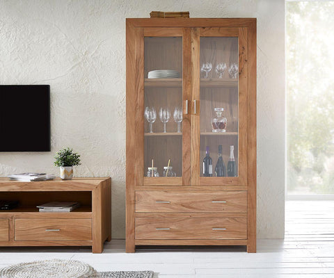 Elementary Newage Acacia Showcase Cabinet #2 - Duraster 