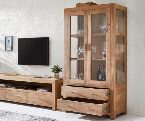 Elementary Newage Acacia Showcase Cabinet #2 - Duraster 