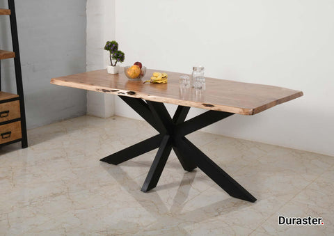 Verge Modern Acacia Live Edge Dining Table #1 - Duraster 