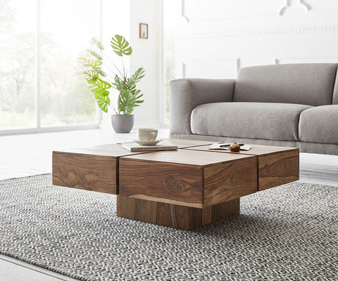 Elementary Stylish Sheesham Coffee Table #8 - Duraster 