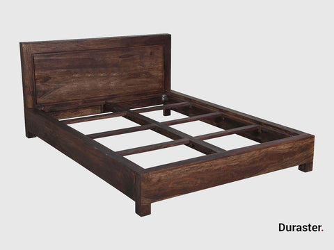 Duraster Gangaur Solid Sheesham Wood King Size Bed #1