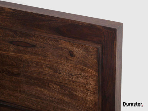 Duraster Gangaur Solid Sheesham Wood King Size Bed #1
