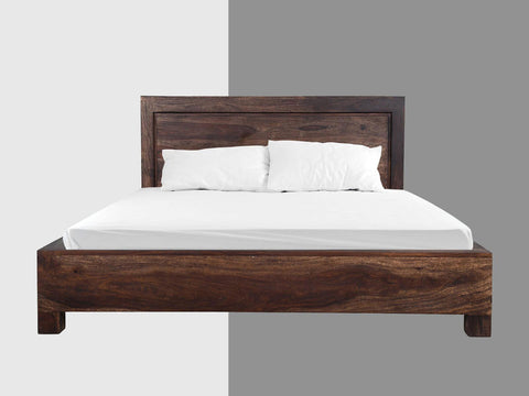 Duraster Gangaur Solid Sheesham Wood King Size Bed #1