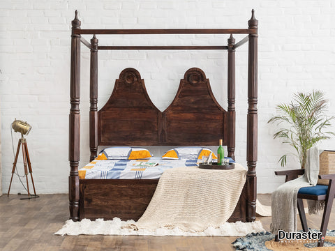 Duraster Gangaur Solid Wood Four Poster Bed #6