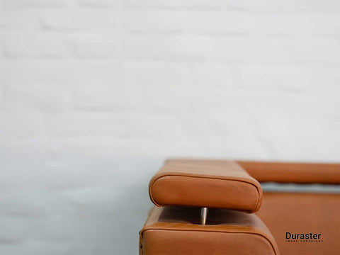 Duraster L Shape Leather Sofa (Tan Brown) #01