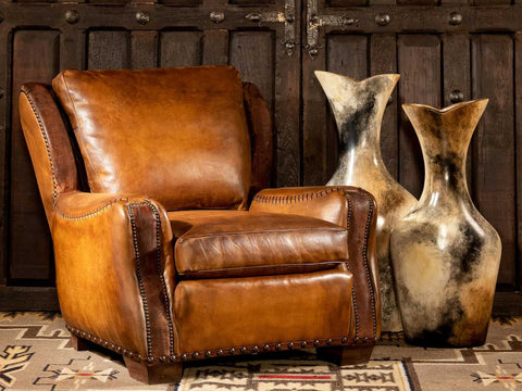 Duraster Single Seater Leather Sofa (Caramel Brown) #2