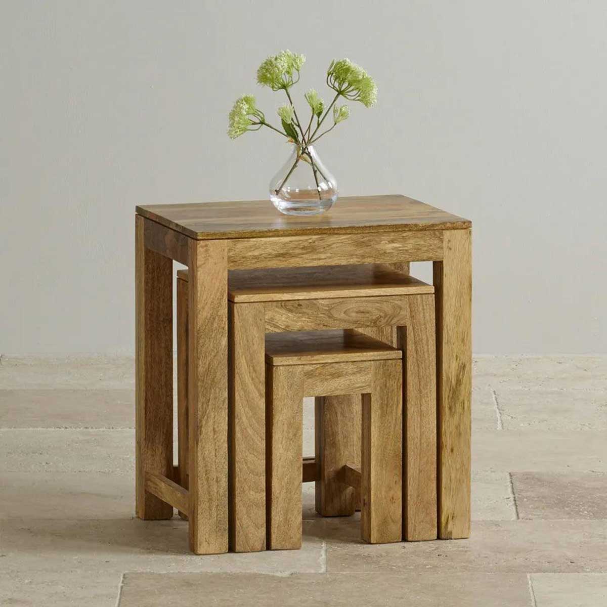 Puster Table Duraster Misa Wooden Nesting Tables | Duraster