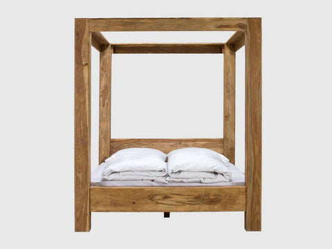 Sheesham Wood Queen Size Four-Poster Bed