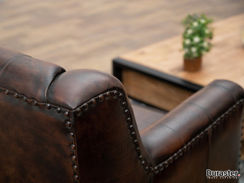 Duraster Chesterfield Colonial Brown Two Seater Sofa #15