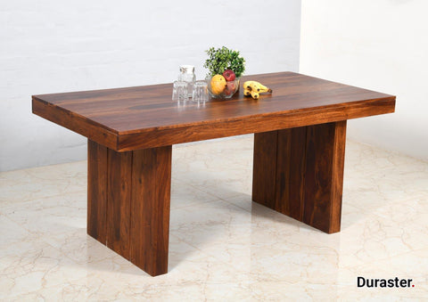Raygoor Modern Solid Sheesham 4, 6 & 8 Seater Dining Set #1 - Duraster 