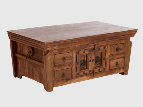 Sheesham Wood Coffee Table with Storage