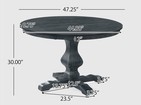Duraster Black Marina Dining Table Set 4 Seater #31