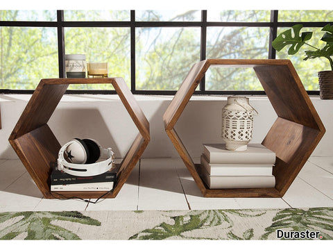 Sheesham Wood Nesting Side Tables