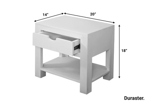 Novo Premium Acacia Exquisite Bedside #1 - Duraster 