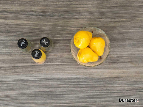 Goa Modern Acacia wood 2 drawer bedside # 1 - Duraster 