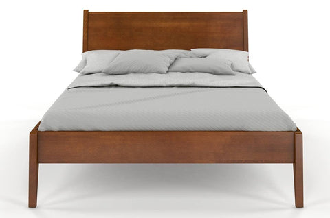 Preyas Mango wood Teak Finish Wooden Bed #2 - Duraster 