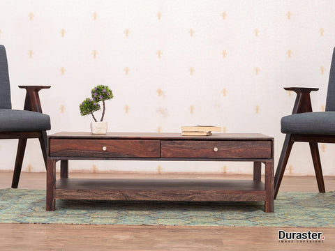 Marvel Stylish Sheesham wood 4 Drawer Coffee Table#2 - Duraster 