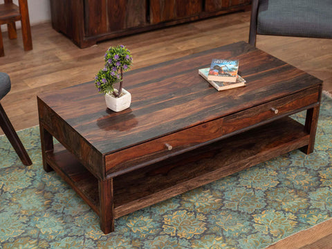 Duraster Marvel Solid Wood Coffee Table with Storage #2