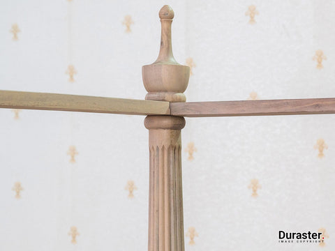 Novo Solid Sheesham wood Modern Canopy 4 Poster Bed#3 - Duraster 