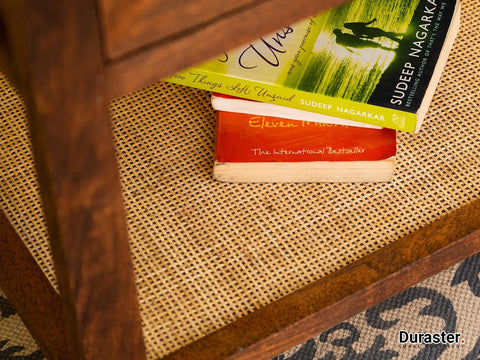 Rotterdam Stylish Acacia wood Cane Side table  #2 - Duraster 