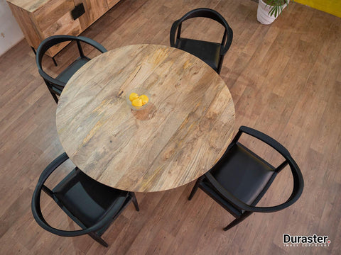 Mango Wood Round Dining Table 