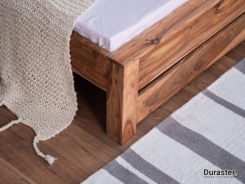Hawkin Modern Sheesham wood Bed #4 - Duraster 