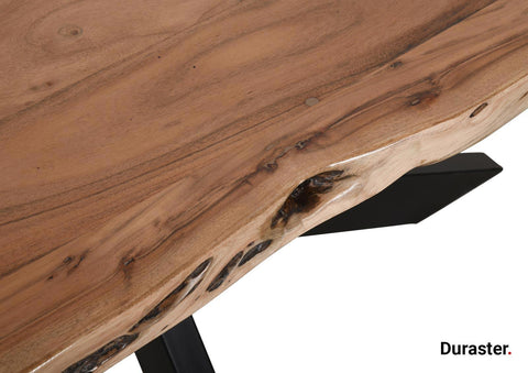 Verge Modern Acacia Live Edge Dining Table #1 - Duraster 