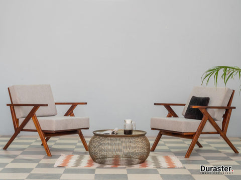 Ummed Modern Sheesham wood lounge  Chair#4 - Duraster 