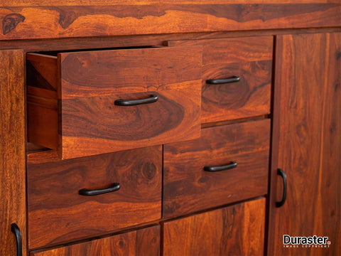 Ummed Solid Sheesham wood Sideboard Cabinet#14 - Duraster 
