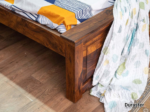 Ummed Solid Sheesham wood  Elegant Bed#1 - Duraster 