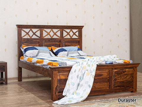 Ummed Solid Sheesham wood  Elegant Bed#1 - Duraster 