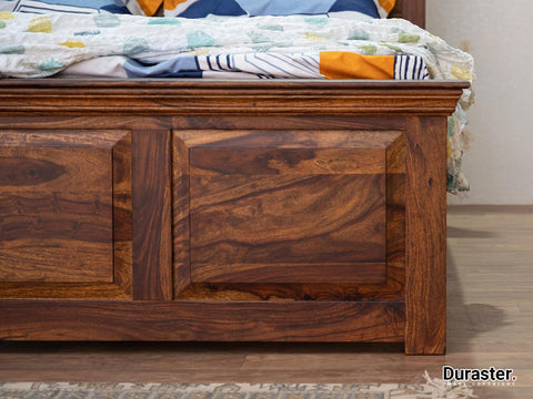 Ummed Solid Sheesham wood  Elegant Bed#1 - Duraster 