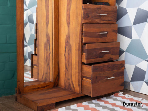 Vismit Modern Sheesham wood Dressing Cabinet#1 - Duraster 