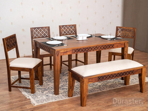 Vismit Solid Sheesham wood Dining Table  #4 - Duraster 
