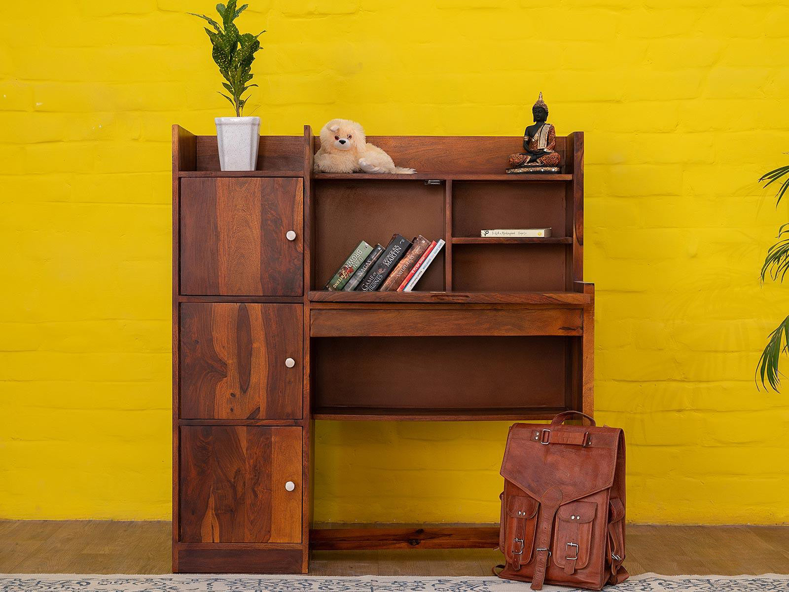 Multi Utility Unit Duraster Vismit Solid Sheesham wood Multi Utility Unit #4 | Duraster