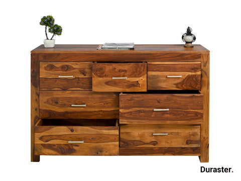 Raygoor Solid Sheesham 7 Drawer Chest#3 - Duraster 